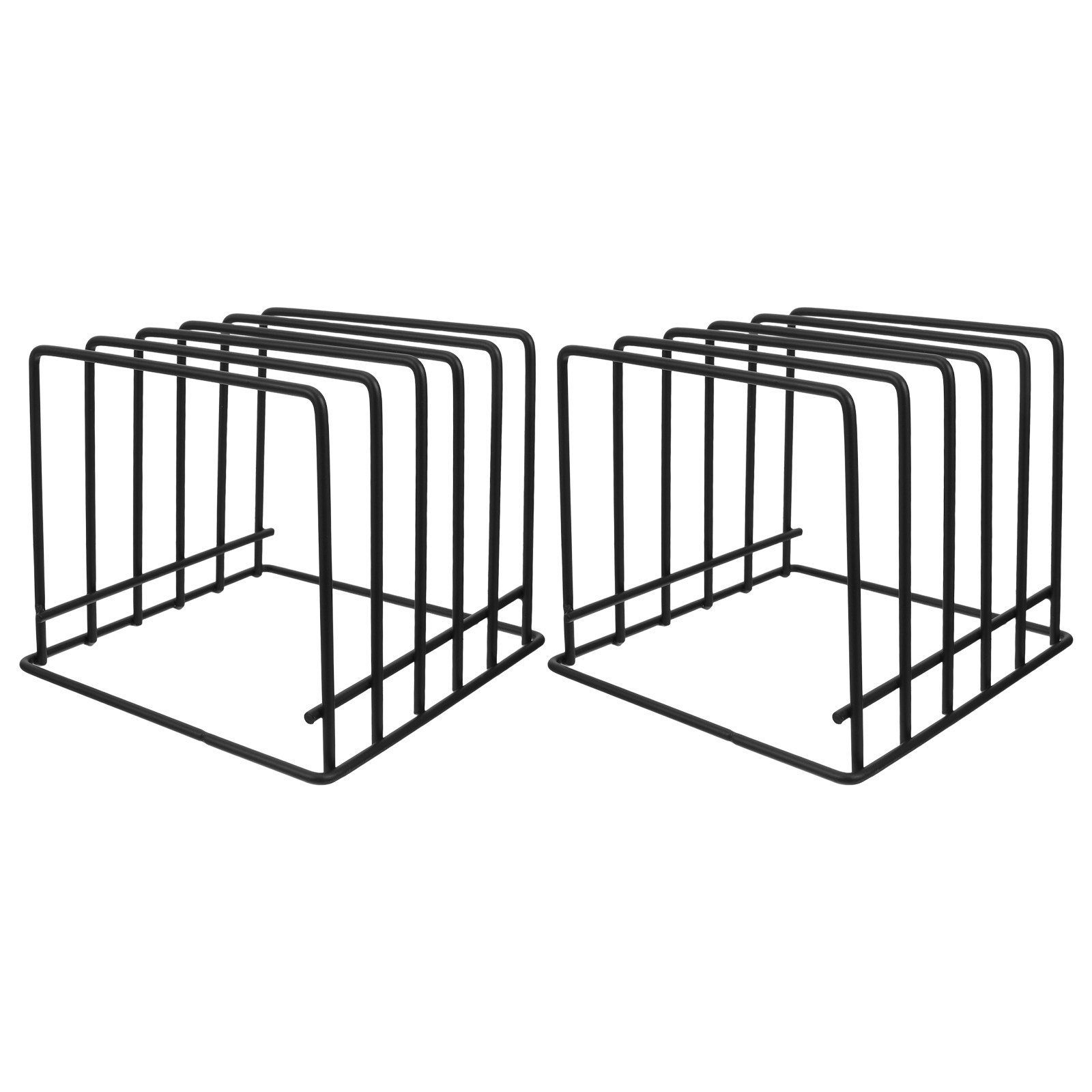 Kitchen Baking Sheet Organizer - ชั้นวางเขียงครัว 2 ชิ้น อุปกรณ์จัดระเบียบอเนกประสงค์ ช่วยประหยัดพื้นที่บนเคาน์เตอร์สำหรับเก็บถาดอบและกระทะ