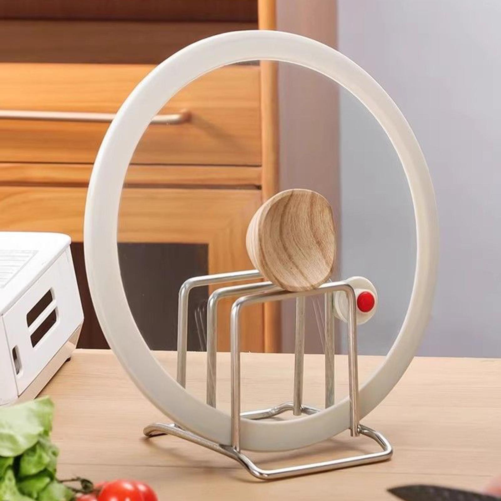 Kitchen Baking Sheet Organizer - ที่วางเขียงสแตนเลส ชั้นวางถาดอบ ชั้นวางอุปกรณ์อบขนม สำหรับวางบนเคาน์เตอร์ครัว ตู้เก็บของในครัว