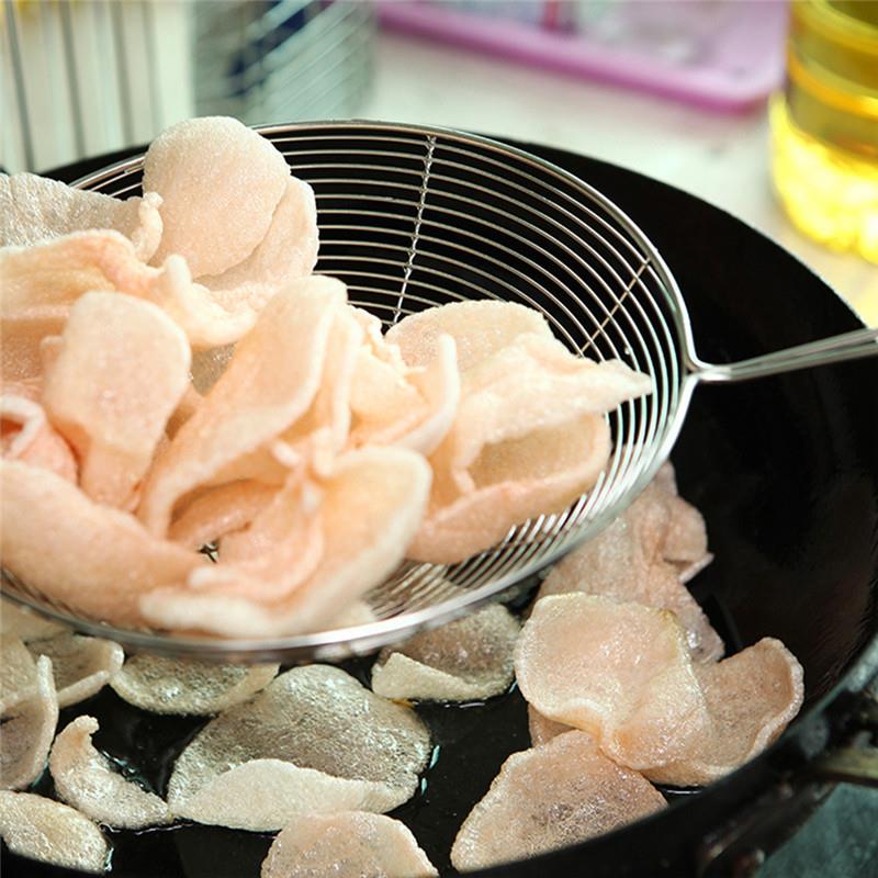Kitchen And Baking Life - กระชอนกรองรูปไข่ สแตนเลส สำหรับกรองน้ำมัน อาหาร ครัวเรือน อุปกรณ์ทำครัว