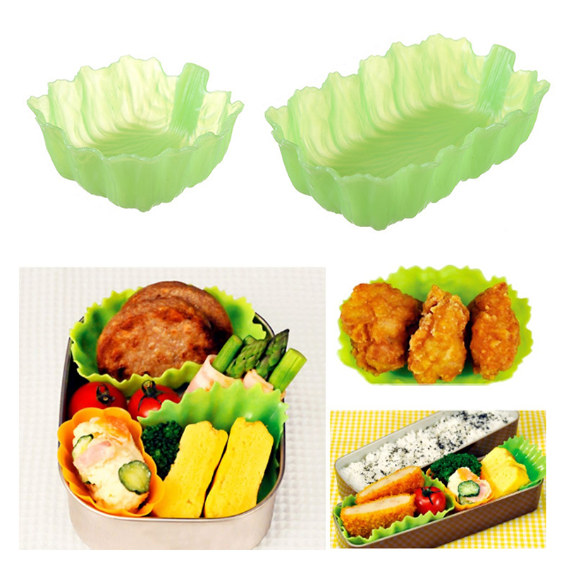 Kitchen Baking Dishes - ถ้วยแบ่งใส่จานเข้าไมโครเวฟได้2/4ชิ้นถ้วยซิลิโคนใช้ซ้ำได้แบ่งกล่องอาหารเด็กใส่น้ำสลัด