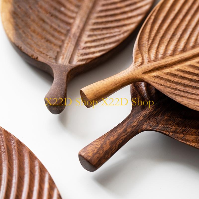 Kitchen Baking Dishes - X22D ถาดผลไม้ขนมจานขนมสไตล์ญี่ปุ่นขนมปังแผ่นไม้ถาดตกแต่ง