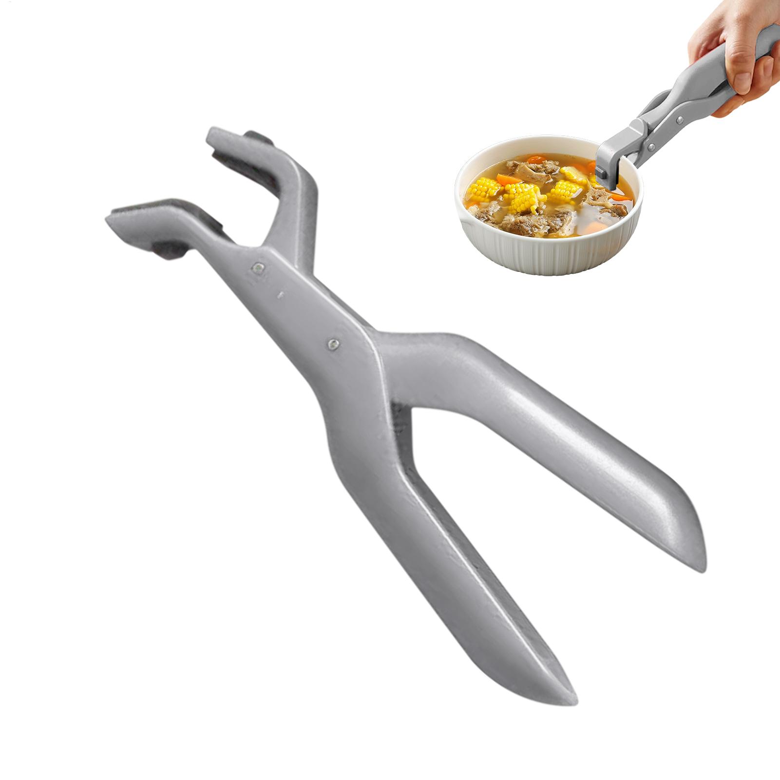 Kitchen Baking Dishes - ที่หนีบจานกันความร้อน ที่หนีบชามกันลื่น ที่หนีบกระทะกันลวก สำหรับใช้ในครัวเรือน สำหรับกระทะทอด หม้อทอดไร้น้ำมัน