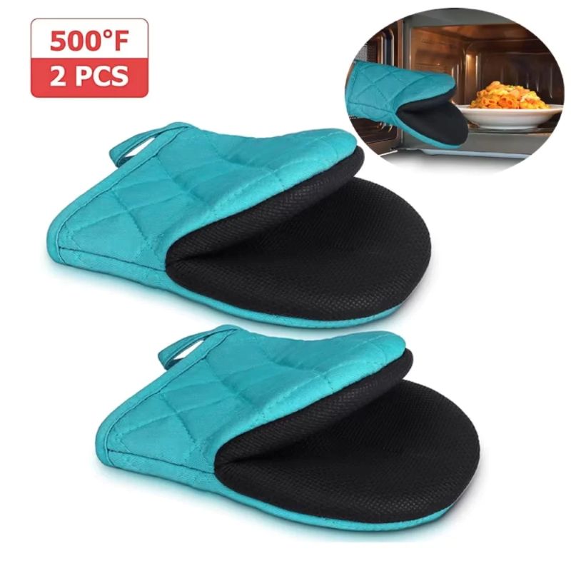 Kitchen Baking Dishes - 1/2 ชิ้น ถุงมือซิลิโคนรูปทรงปลา ป้องกันความร้อน ถุงมืออเนกประสงค์สำหรับครัว ที่จับถาดและจานสำหรับการอบและทำอาหาร