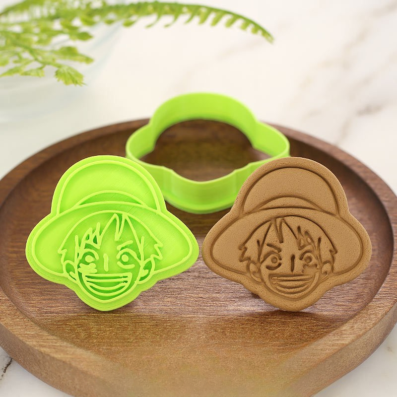 Baking In Kitchen - แม่พิมพ์ทำขนมวันพีซ ลูฟี่ โซโล ช็อปเปอร์ รูปหัวกะโหลก แม่พิมพ์คุกกี้