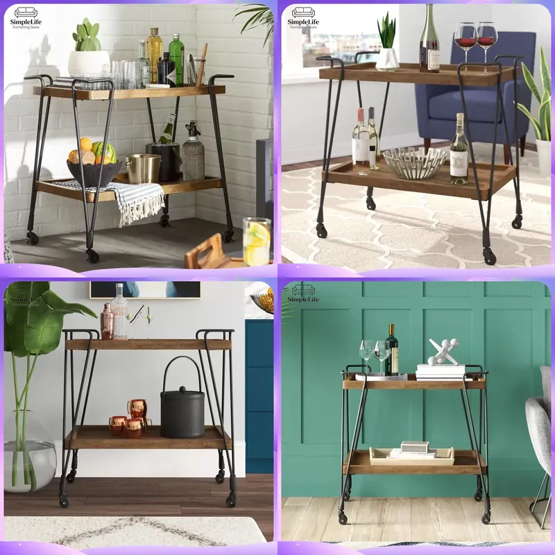 Kitchen Baking Cart - รถเข็นครัวพร้อมล้อเลื่อน สำหรับทำอาหาร อบขนม ชงชา เสิร์ฟอาหาร เตรียมอาหาร