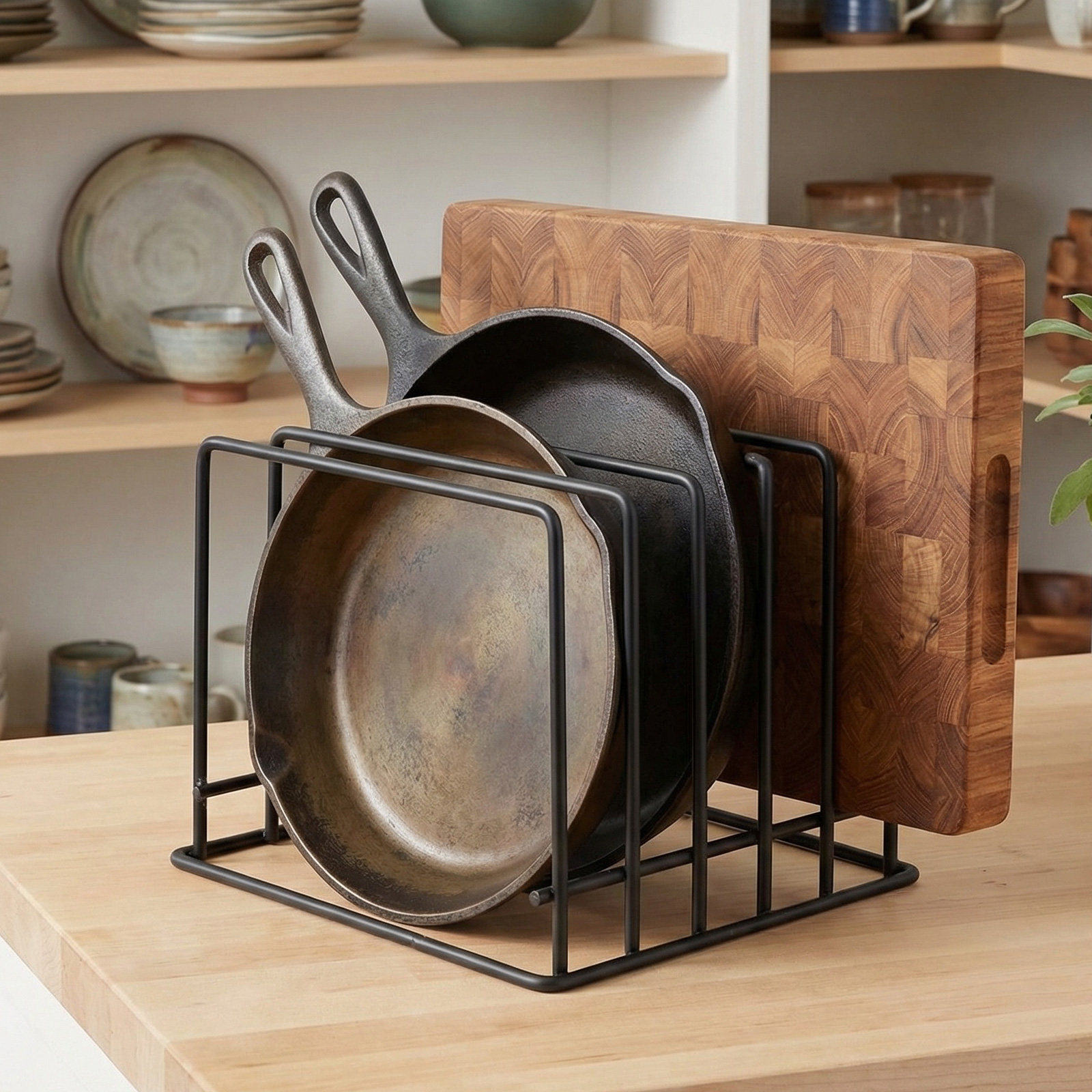 ชั้นวางเขียงครัว 2 ชิ้น อุปกรณ - Kitchen Baking Sheet Organizer บทวิจารณ์และราคา