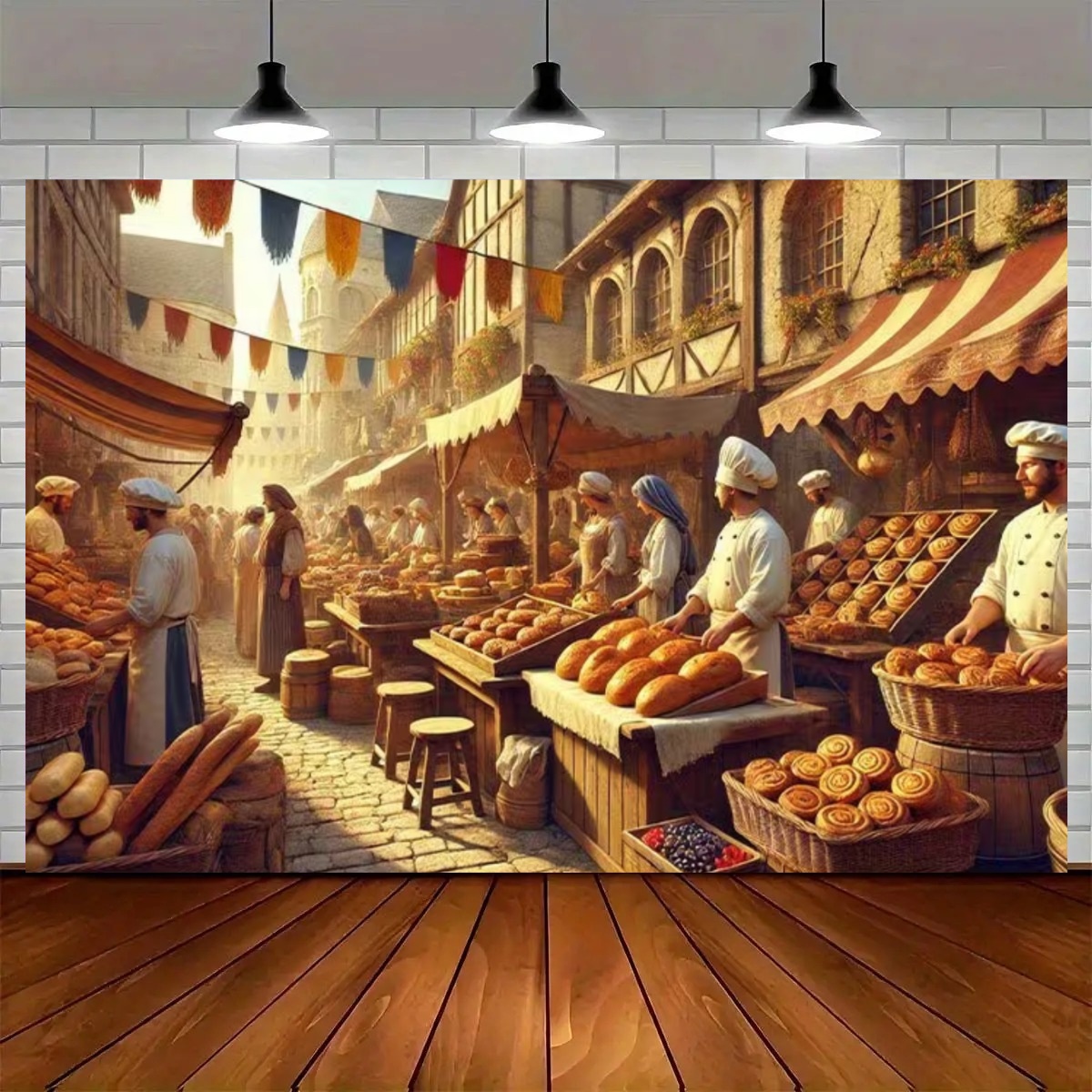 ฉากหลังครัวทำขนมข้างถนน เค้ก ข - Kitchen Baking Background บทวิจารณ์และราคา
