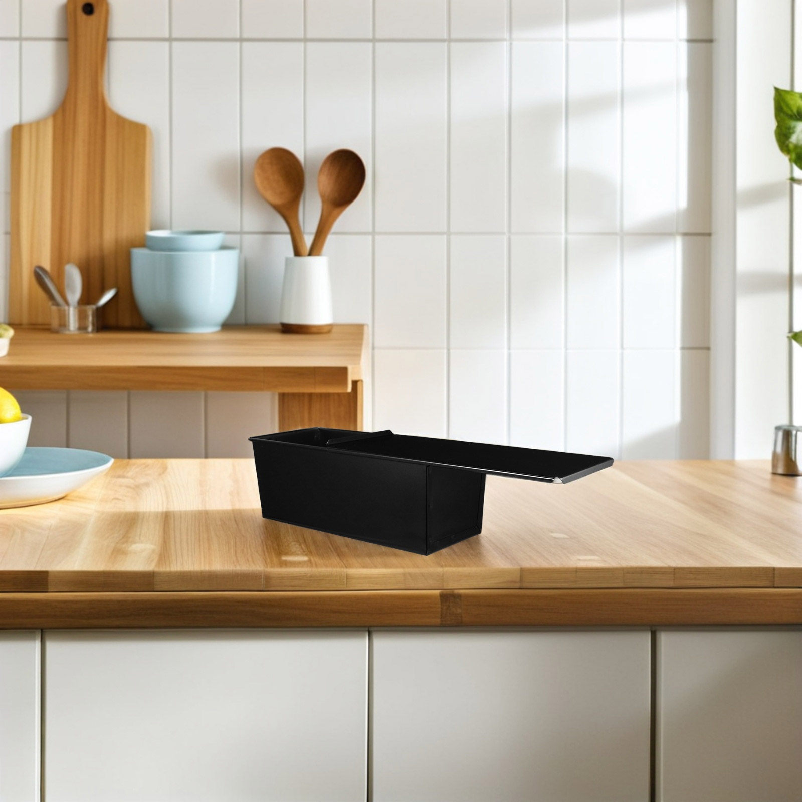 ถาดอบขนมปังสีดำ 1 ชิ้น พร้อมฝา - Kitchen Baking Oven บทวิจารณ์และราคา