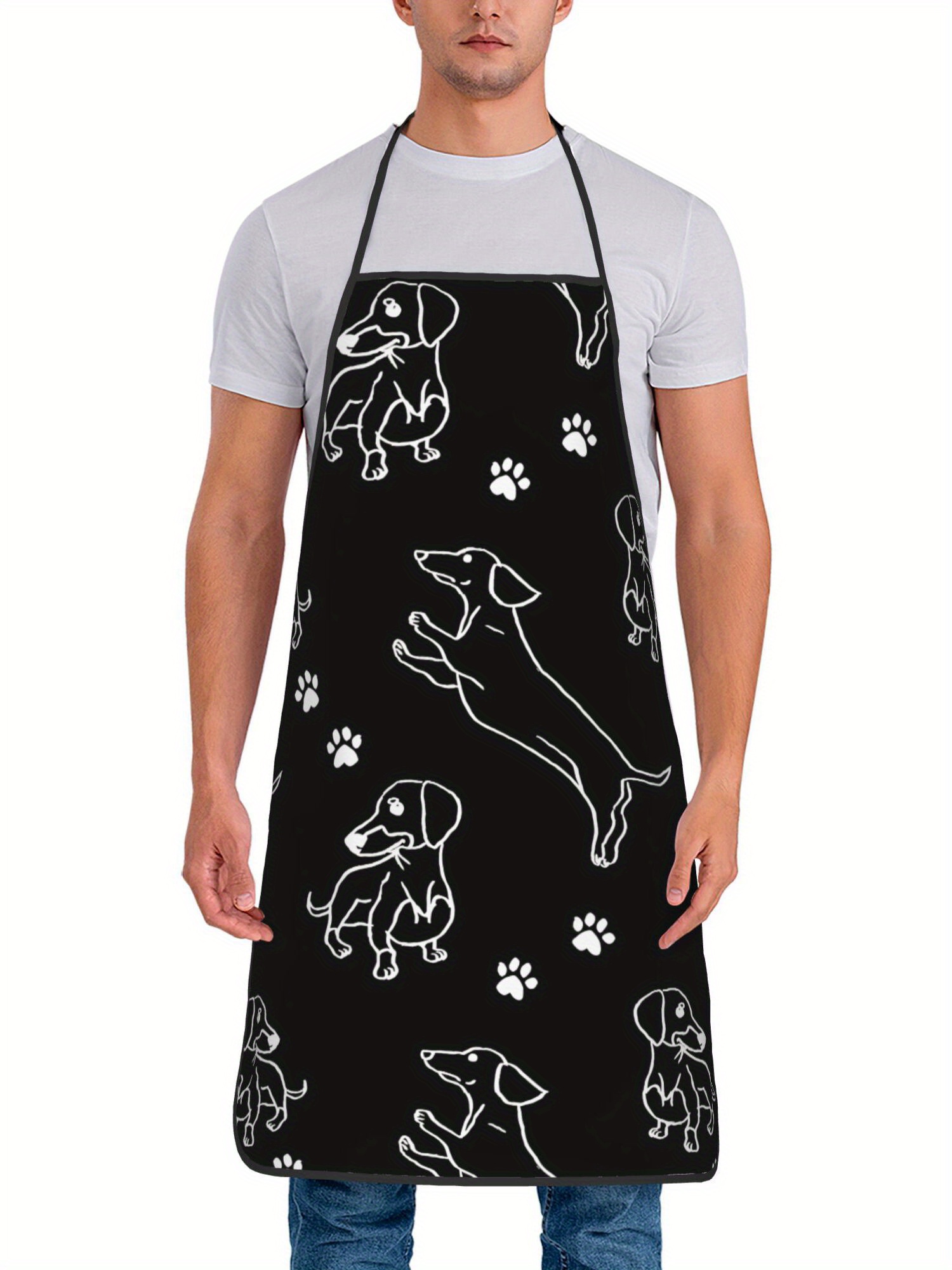 ผ้ากันเปื้อนลายอุ้งเท้าดัชชุนด - Kitchen Baking Background บทวิจารณ์และราคา