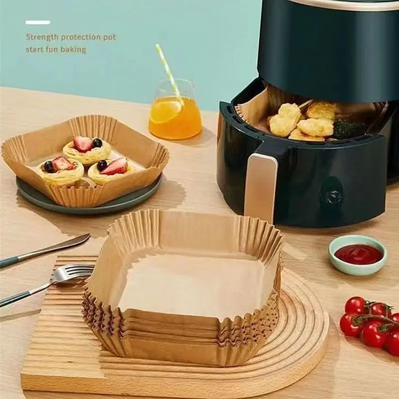 50/100PCS Air Fryer กระดาษพิเศ - Kitchen Baking Dishes บทวิจารณ์และราคา
