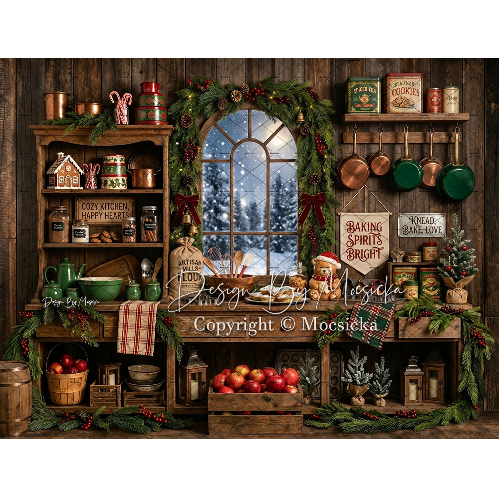 โมซซิกก้าคริสต์มาส ฉากหลังครัว - Kitchen Baking Background บทวิจารณ์และราคา