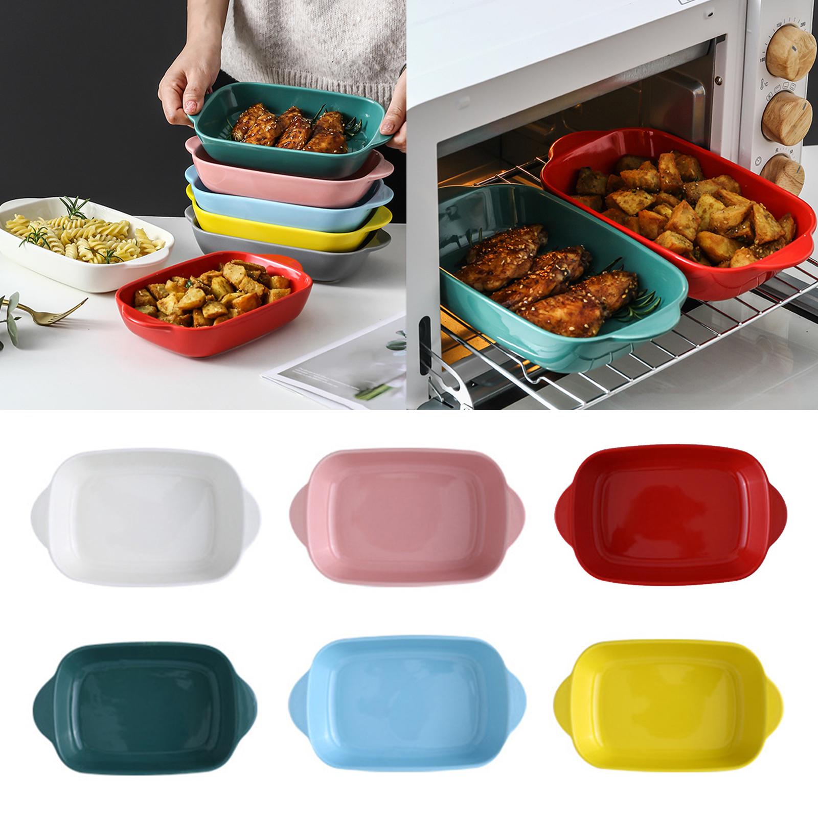 จานอบพอร์ซเลนพร้อมที่จับ Anti- - Kitchen Baking Dishes บทวิจารณ์และราคา