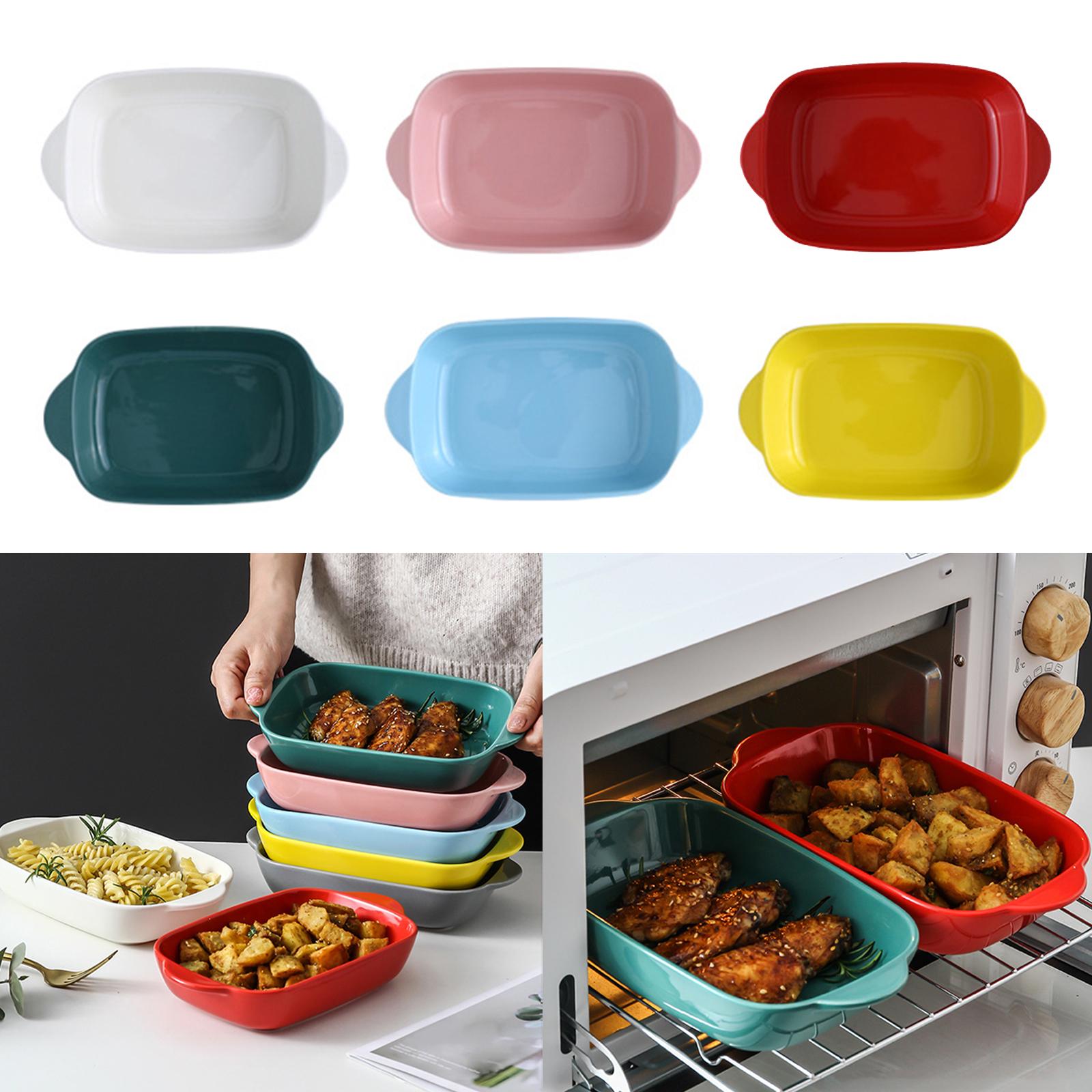 จานอบพอร์ซเลนพร้อมที่จับ Anti- - Kitchen Baking Dishes บทวิจารณ์และราคา