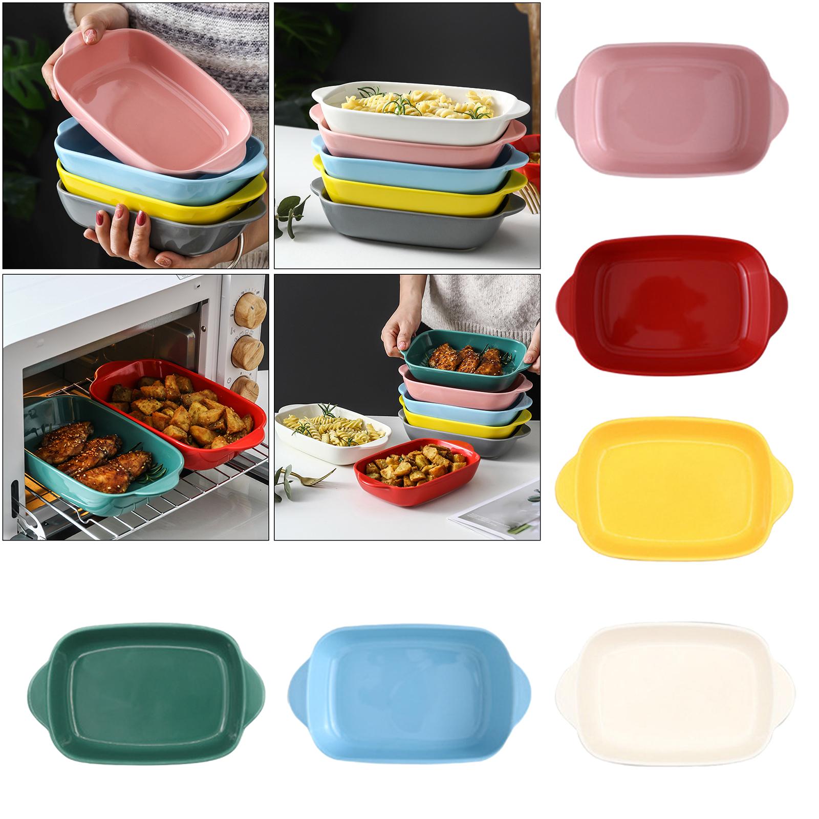 จานอบพอร์ซเลนพร้อมที่จับ Anti- - Kitchen Baking Dishes บทวิจารณ์และราคา