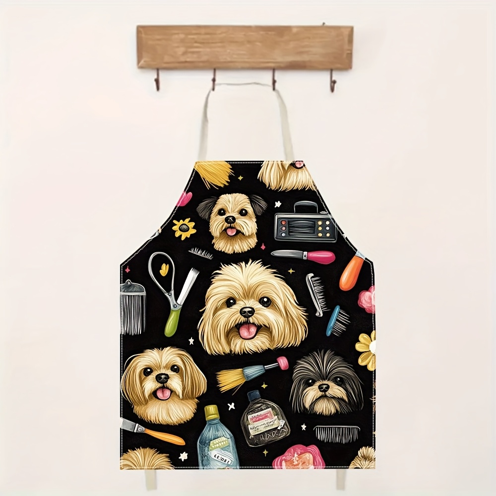 ผ้ากันเปื้อนช่างตัดขนสุนัขลายต - Kitchen Baking Background บทวิจารณ์และราคา