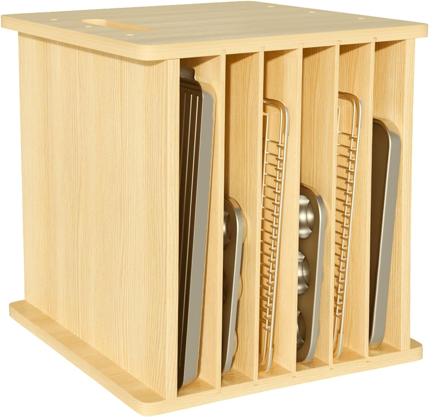 ถาดแบ่งช่องสำหรับอุปกรณ์อบขนมท - Kitchen Baking Sheet Organizer บทวิจารณ์และราคา