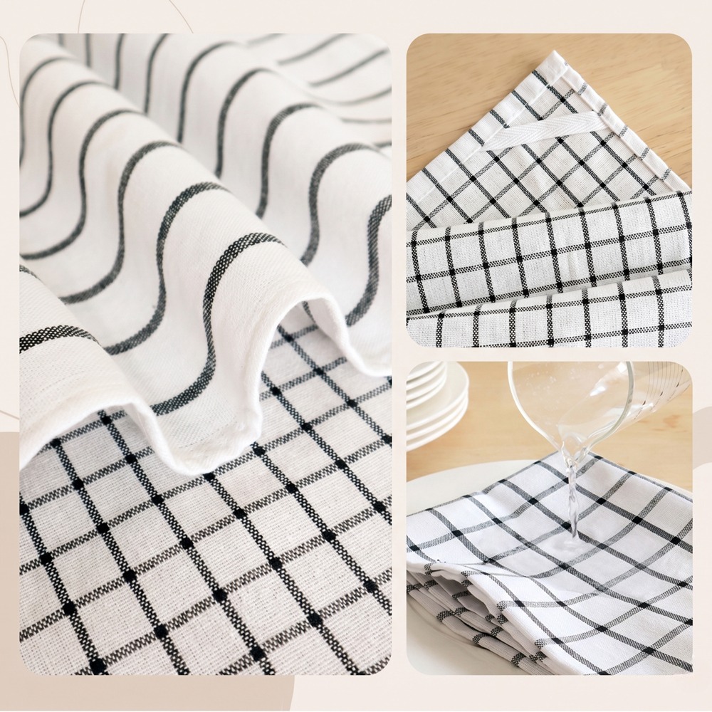 ผ้าเช็ดจานลายสก็อตผ้าฝ้ายทันสม - Kitchen Baking Dishes บทวิจารณ์และราคา
