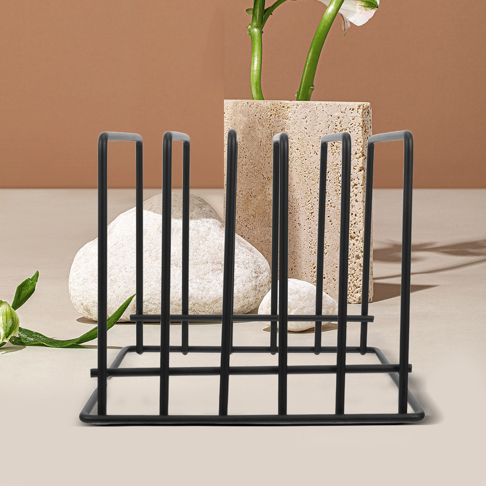 ชั้นวางเขียงแนวตั้งแบบแข็งแรงส - Kitchen Baking Sheet Organizer บทวิจารณ์และราคา