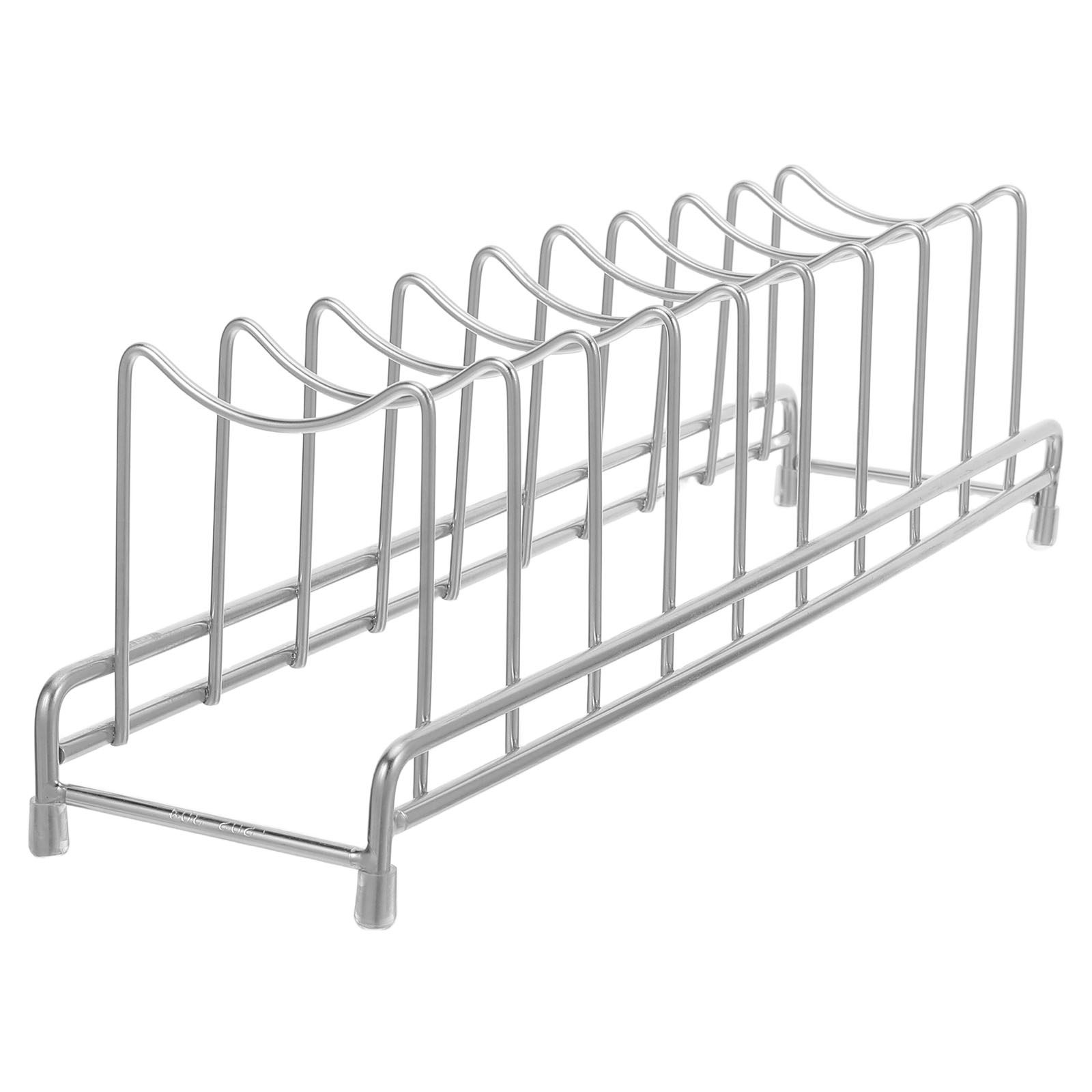 ที่เก็บฝาหม้อสแตนเลส 9 ช่อง ชั - Kitchen Baking Sheet Organizer บทวิจารณ์และราคา