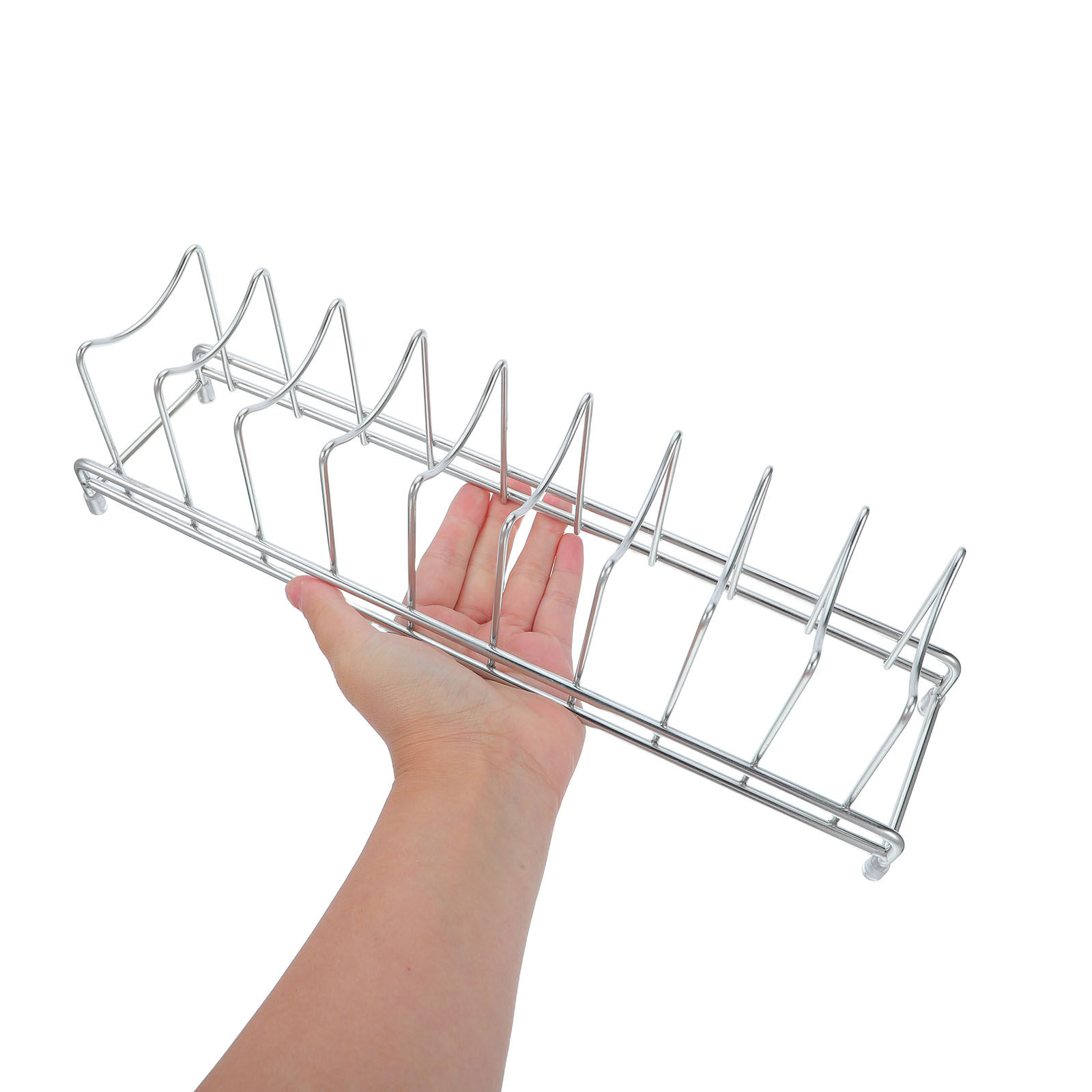ที่เก็บฝาหม้อสแตนเลส 9 ช่อง ชั - Kitchen Baking Sheet Organizer บทวิจารณ์และราคา