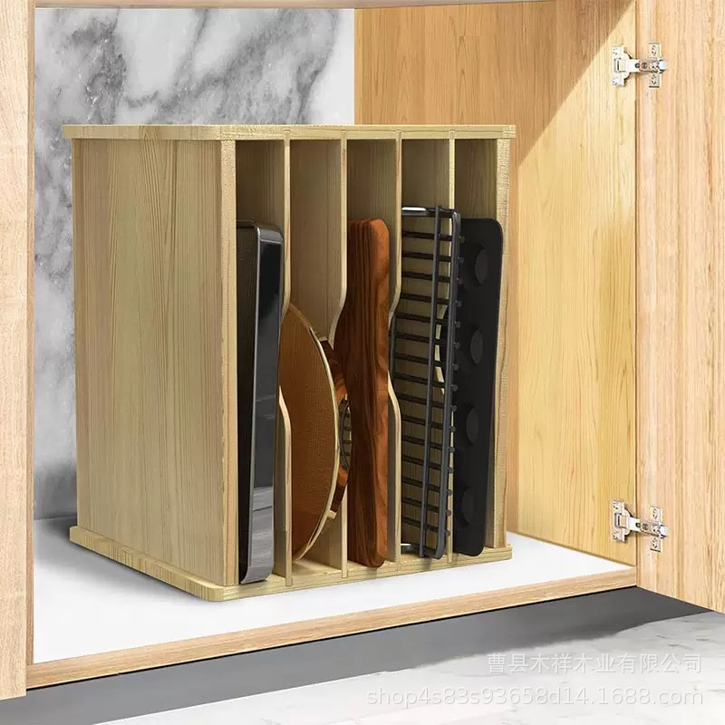 ชั้นวางของในครัวไม้เนื้อแข็ง ช - Kitchen Baking Sheet Organizer บทวิจารณ์และราคา