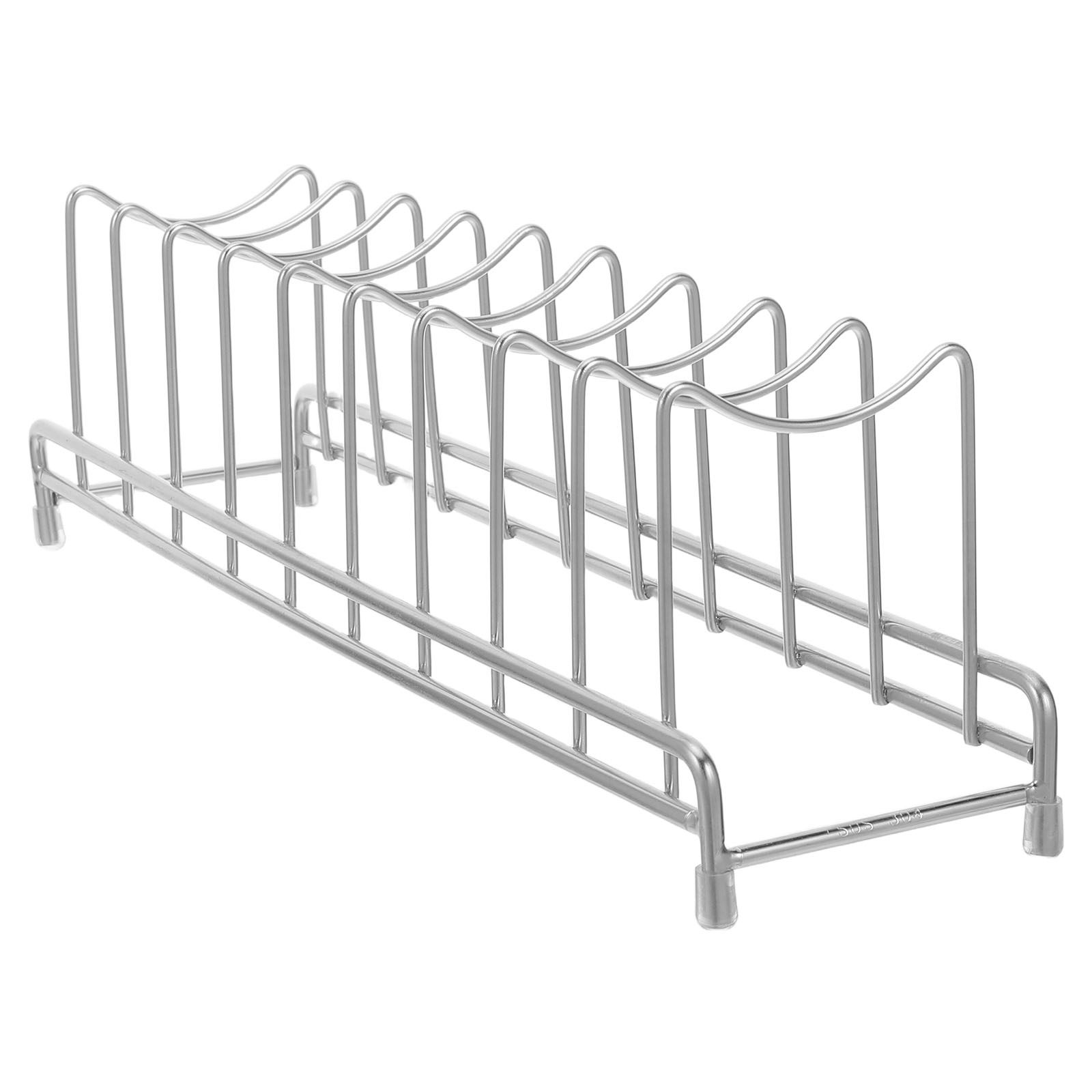 ที่เก็บฝาหม้อสแตนเลส 9 ช่อง ชั - Kitchen Baking Sheet Organizer บทวิจารณ์และราคา