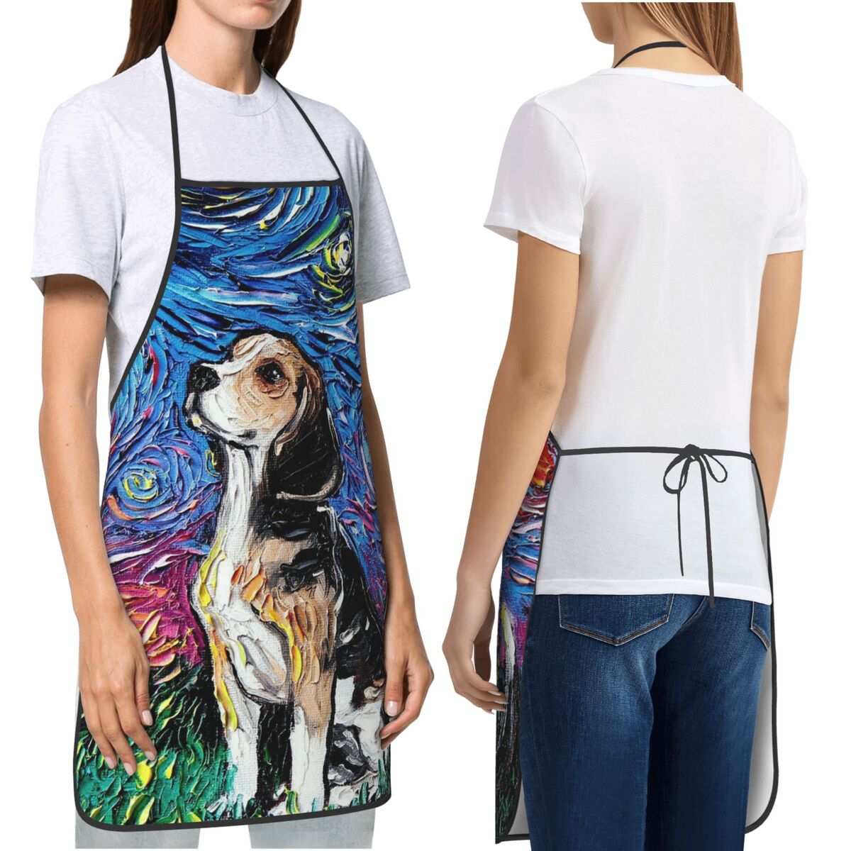 ผ้ากันเปื้อนลายภาพวาดสีน้ำมัน  - Kitchen Baking Background บทวิจารณ์และราคา