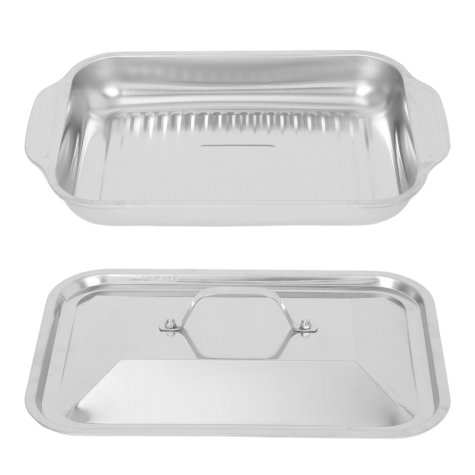 ถาดย่างสแตนเลสทรงสี่เหลี่ยมพร้ - Kitchen Baking Dishes บทวิจารณ์และราคา