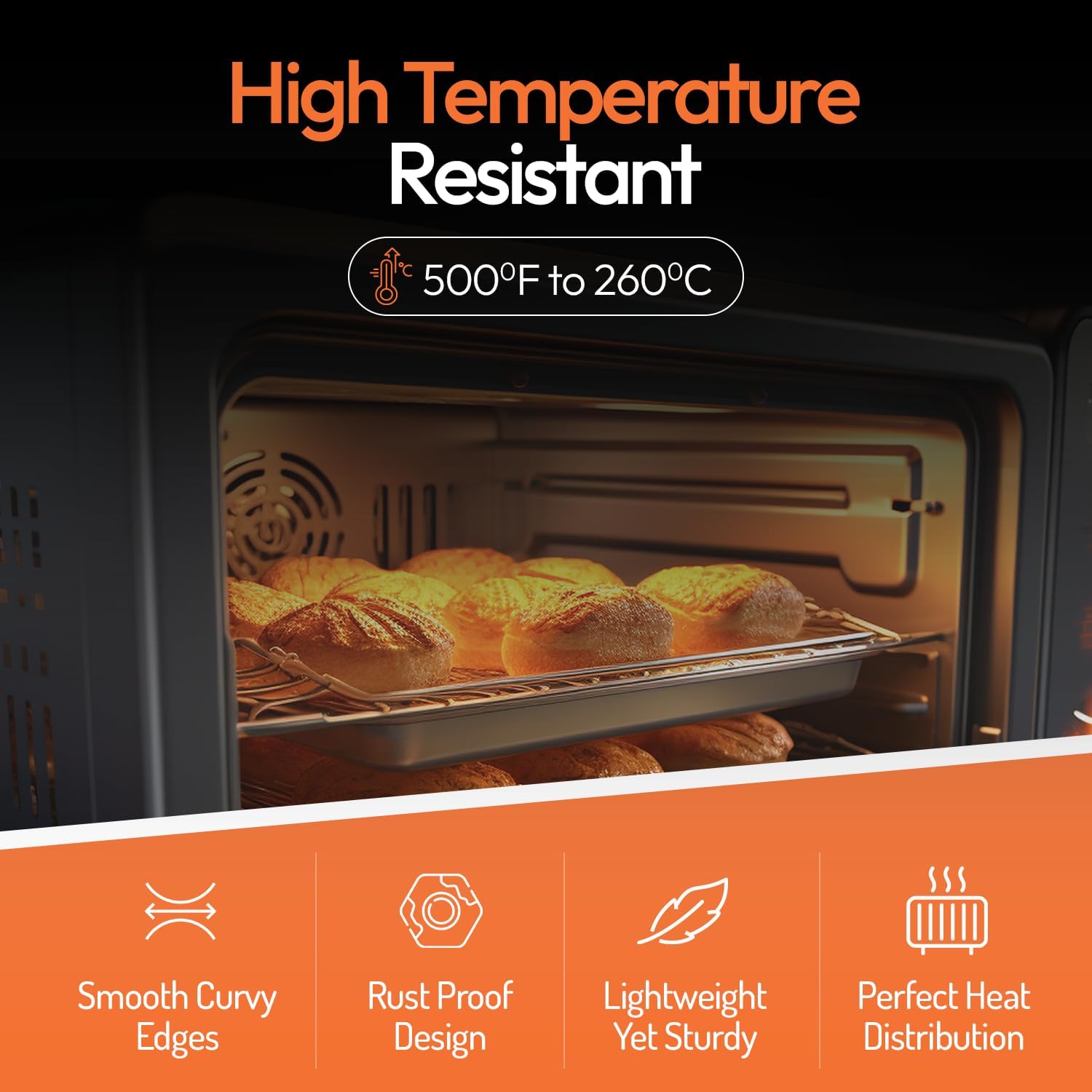 ชุดถาดอบขนมอลูมิเนียมขนาดใหญ่ส - Kitchen Baking Oven บทวิจารณ์และราคา