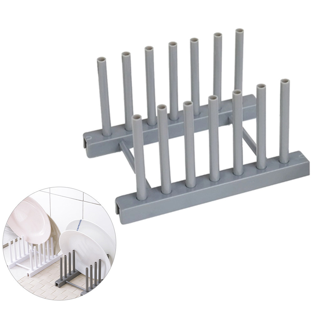 ชั้นวางจานพลาสติกสีเทา อุปกรณ์ - Kitchen Baking Sheet Organizer บทวิจารณ์และราคา