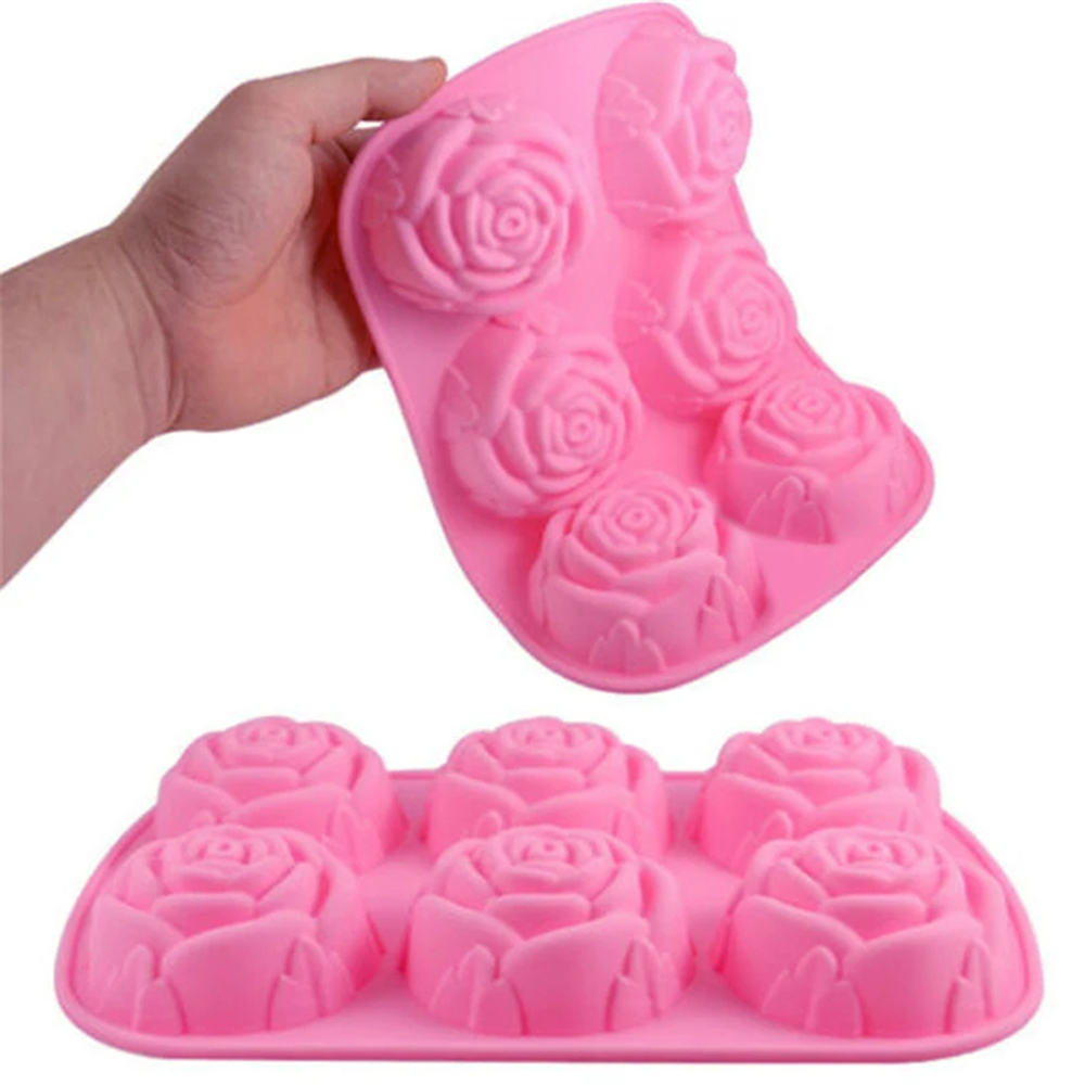 แม่พิมพ์ซิลิโคน 6 หลุม รูปดอกก - Kitchen Baking Dishes บทวิจารณ์และราคา