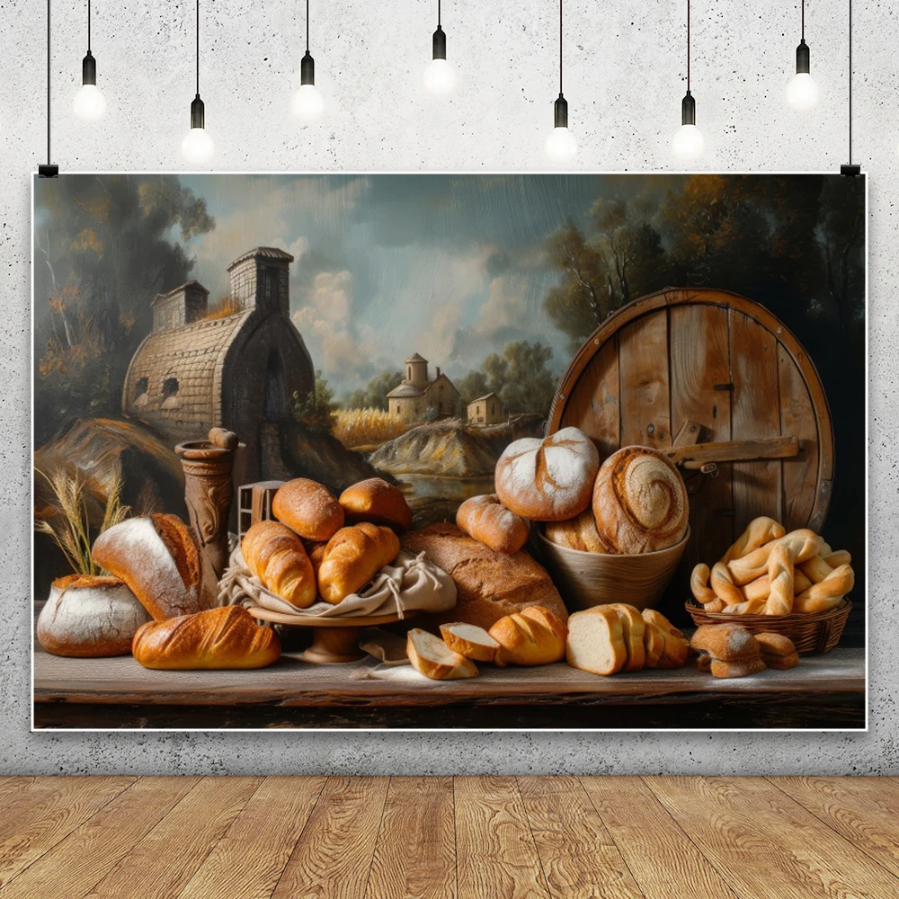 ฉากหลังไม้สำหรับถ่ายภาพ ถ่ายทำ - Kitchen Baking Background บทวิจารณ์และราคา