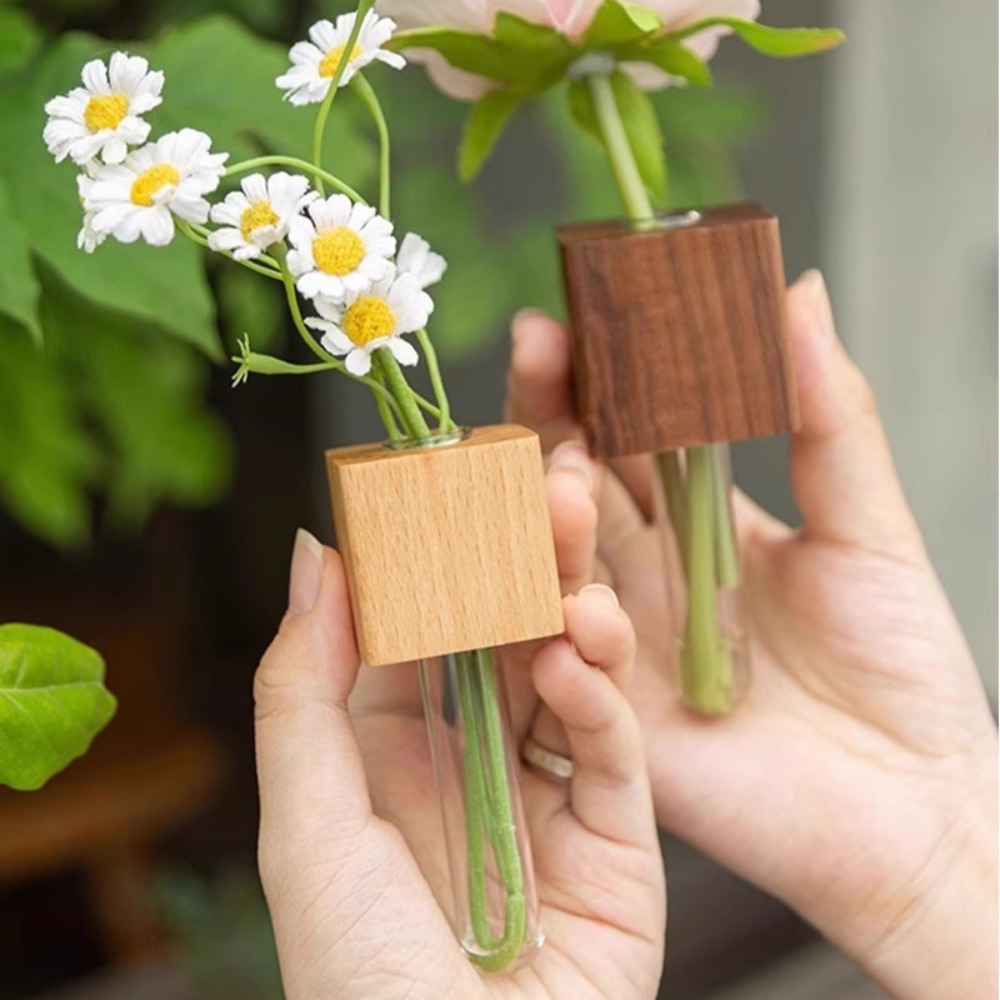 แจกันหลอดทดลองไม้ แม่เหล็กติดต - Kitchen Quiz บทวิจารณ์และราคา
