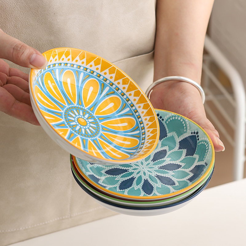 จานเซรามิกสไตล์โบฮีเมียน 4 ชิ้ - Kitchen Baking Dishes บทวิจารณ์และราคา