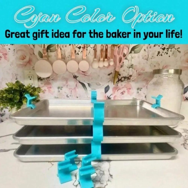 ที่วางถาดอบแบบซ้อนได้ ชั้นวางถ - Kitchen Baking Sheet Organizer บทวิจารณ์และราคา